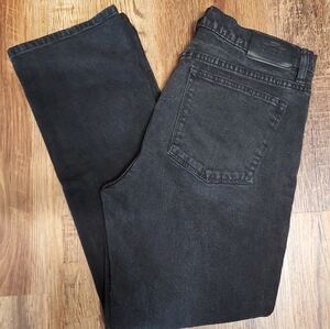 LRL Lauren Jeans Co green label high waist jeans size 12 black straight leg